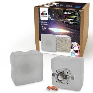 LedBruk Świecąca Kostka Brukowa LED 14x14 RGB+CCT
