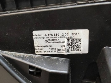 LOKETNÍ OPĚRKA TUNEL CENTRÁLNÍ MERCEDES CLA W117 C117