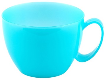 Filiżanka plastikowa wielorazowa 250 ml turkusowa