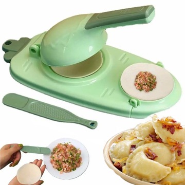 MASZYNKA DO LEPIENIA PIEROGÓW PIEROŻNICA ZLEPIARKA WYCINARKA KÓŁ 2w1 FORMA