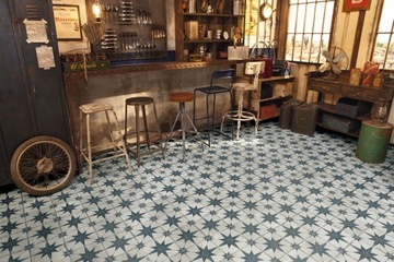 PŁYTKI PODŁOGOWE ŚCIENNE PATCHWORK VINTAGE TERAKOTA 45x45 FS STAR BLUE