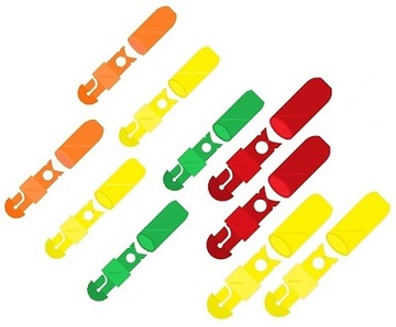 10 X CONNECTOR SMAL - MEDIUM ŁĄCZNIK GUMA - ŻYŁKA