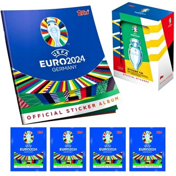 UEFA EURO 2024 GERMANY TOPPS STICKERS - MEGA ZESTAW 84 OFICJALNE NAKLEJKI