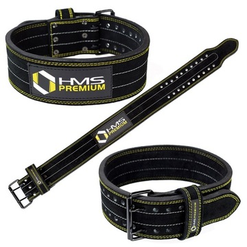 TRENINGOWY SOLIDNY BLACK ROZM.L PAS DO ĆWICZEŃ SIŁOWYCH STABILIZUJĄCY HMS