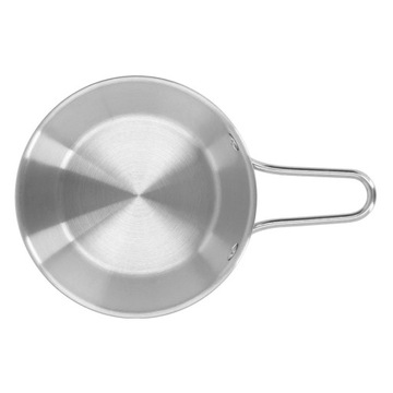 MISKA Z UCHWYT METALOWA STALOWA KUCHENNA 13cm
