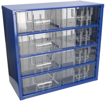 КНИЖНЫЙ ШКАФ-ОРГАНИЗАТОР С 8 ЯЩИКАМИ ДЛЯ МАСТЕРСКОЙ