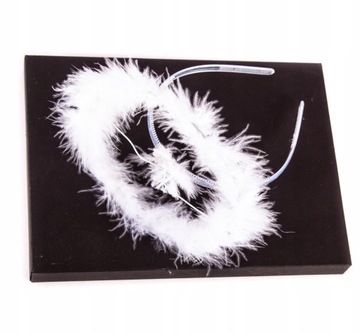 BIAŁA AUREOLKA OPASKA AUREOLA ANIOŁ PRZEBRANIE JASEŁKA