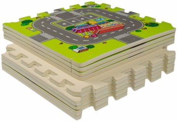 ПАЗЛ ИЗ ПЕНОКОВИКА 180x90x1 УЛИЦЫ ГОРОДА ДОРОГИ