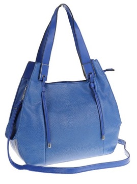 Maria C. Torebka damska niebieski skóra ekologiczna MC6711 Blue