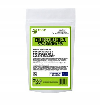 CHLOREK MAGNEZU SZEŚCIOWODNY 250g CZDA 99%