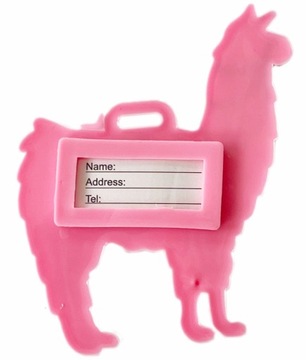 ИДЕНТИФИКАТОР БАГАЖА БАГАЖНАЯ БИРКА LAMA J РОЗОВАЯ