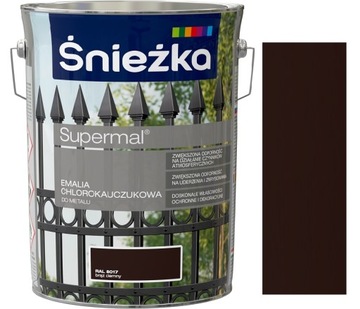 ŚNIEŻKA EMALIA CHLOROKAUCZUK BRĄZ CIEMNY 8017 5L