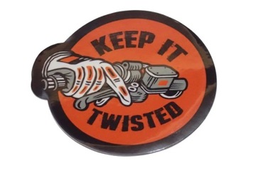KEEP IT TWISTED HARLEY DAVIDSON NAKLEJKA STICKER 5,8 x 5,3 cm