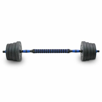 Набор гантелей 2в1 30кг со штангой