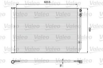 814410 VALEO KONDENZÁTOR BMW 5/7 2010-