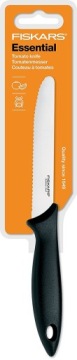 НОЖ FISKARS ТОМАТНЫЙ, ОВОЩНОЙ, ФРУКТОВЫЙ, ЗУБЧАТЫЙ, ОСТРЫЙ ESSENTIAL 12см