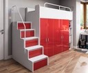 двухъярусная кровать с 2 шкафами в комплекте с матрасом