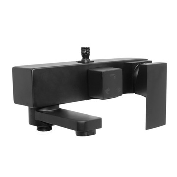 Душевой набор накладной монтаж, смеситель, тропическая душевая панель, MATT BLACK