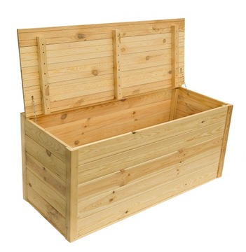 Drewniana SKRZYNIA OGRODOWA KUFER ŁAWKA 120x50x50