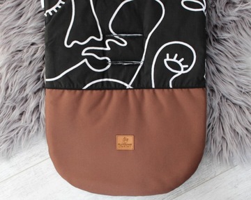 Wkładka do wózka spacerowego wkład do spacerówki MASK Choco S 80 cm