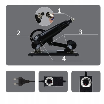 СЕКС-МАШИНА - 420 ДВИЖЕНИЙ/МИН +7 ВИБРАТОРОВ - КОМПЛЕКТ