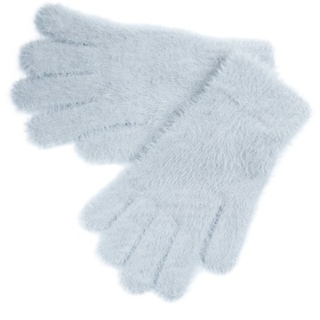 Rękawiczki Zimowe damskie ALPAKA Futerko 6 KOLORÓW