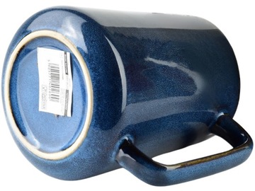 BASIC NATURE Кружка керамическая для КОФЕ И ЧАЯ 9 х 14 см, 750 мл - СИНИЙ