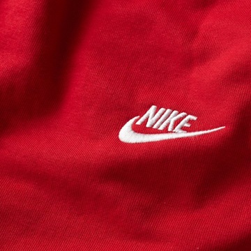 Nike czerwony męski komplet dresowy sportowy bluza spodnie regular fit M