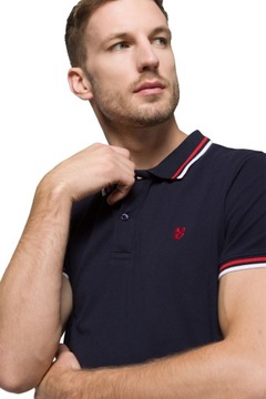 Мужская футболка-поло, темно-синяя Próchnik PM2 M