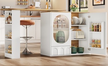 360 ° Ротаривый бар, обеденный стол с хранением, кухонный остров