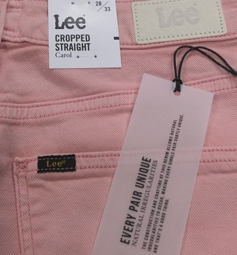 LEE CAROL CROPPED STRAIGHT in coral W28 L33