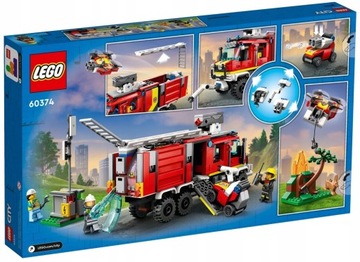 НАБОР БЛОКОВ «ВНЕДОРОЖНЫЙ ПОЖАРНЫЙ АВТОМОБИЛЬ» LEGO CITY (60374)