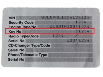 KLÍČEK OPEL VECTRA C SIGNUM + FRÉZOVANÍ