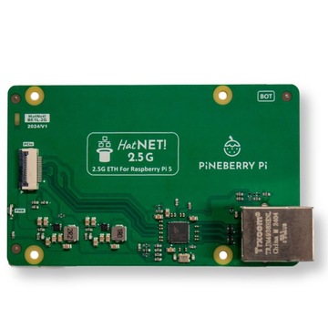PCIe-адаптер HatNET! 2.5G Ethernet 2.5Gb для Raspberry Pi 5 от Pineberry Pi