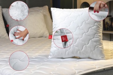 Подушка SOFTI 40х40 Пушистая, удобная, плотная, СТЕГАНАЯ молния.