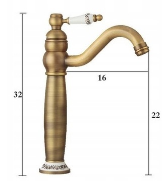 Смеситель для ванны Old Retro Brass Set