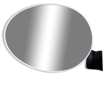 Велосипедное зеркало AJS с рулем, белое