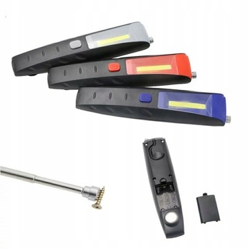 ЛАМПА ДЛЯ МАСТЕРСКОЙ, ФАКЕЛ, АККУМУЛЯТОР, МАГНИТ USB