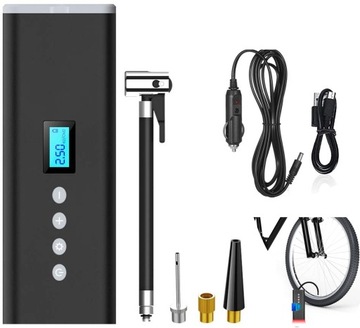 ELEKTRYCZNA POMPKA ROWEROWA KOMPRESOR DO OPON USB