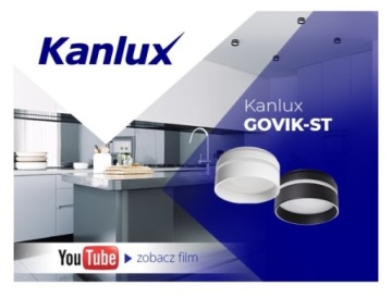 Потолочный светильник Kanlux GOVIK ST с белым матовым рассеивателем