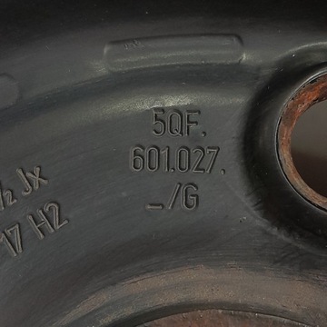 4× DISK OCELOVÝ VOLKSWAGEN OE 5QF601027A 6.5" X 17" 5X112 ET 38
