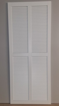Ażurowe drzwiczki lamelowe 43,5 x 29,4 cm BIAŁY ciepły