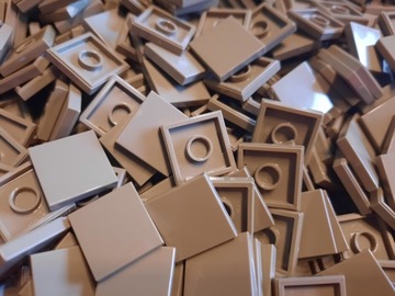 Lego 3068b Płytka Tile 2x2 Dark Tan 25szt. Nowe