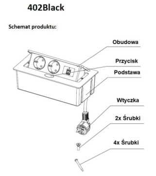 Встраиваемая розетка, спрятанная в столешнице USB230 ЦИНК АЛЮМИНИЙ ХОРОШИЙ