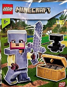 LEGO Minecraft 662309 RYCERZ z KOWADŁEM i SKRZYNIĄ