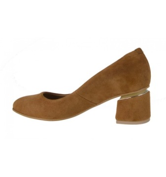 ВЫСОКИЕ СТАЛЬНЫЕ ТУФЛИ LaRoni E841/2, КРАСНАЯ ЗАМШЕВАЯ КОЖА