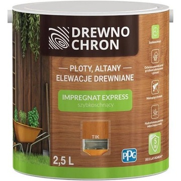 DREWNOCHRON Impregnat EXPRESS Ogród 2,5l TIK