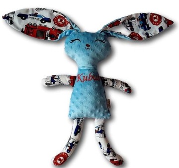 Maskotka królik bunny z imieniem WIELKANOC upominek OD ZAJĄCZKA NA zajączek
