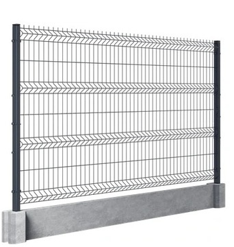 Ogrodzenie panelowe systemowe podmurówka 1,92+20cm