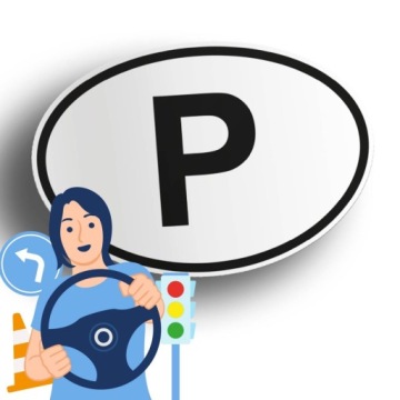 Naklejka na samochód Portugalia - P